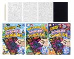 Boys Holographic Scratch Art Stencil & Tools ( Assorted )