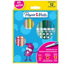 Paper Mate Kids Colouring Felt Tips Pack Of 12