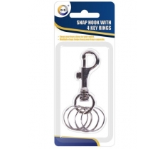 Snap Hook With 4 Key Rings