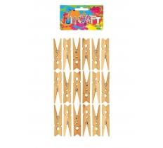 Craft Kit Pegs Natural Wood 4.8cm