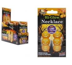 ORANGE PUMPKIN GLOW NECKLACE