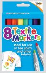 Tiger Deluxe Textile Marker 8 Pack