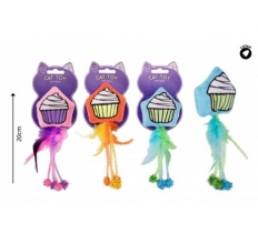 Pets Plush Cupcake Cat Toy With Catnip 3 Colours