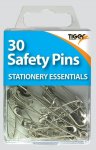 Tiger Essential 30 Safety Pins Steel