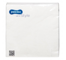 White 33cm x 33cm 3Ply Paper Napkin 20 Pack