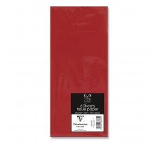 6 Sheet Tissue Paper Red