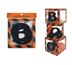 Halloween Orange/Black Balloon Box