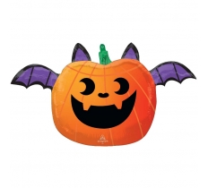 26" Fun and Spooky Pumpkin Bat Junior Shape XL