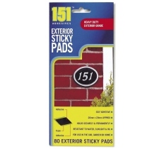 Exterior Sticky Pads 80 Pack