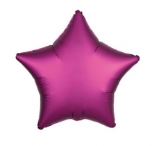 Amscan Metallic Fuchsia Star Standard Foil Balloons