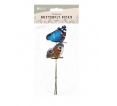 Fluttering Butterfly Picks 26cm 4pk