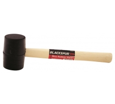 Blackspur 16oz Rubber Mallet With Wooden Shaft