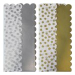 Mettalic Scollaped Tissue Paper ( Assorted Designs )