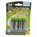Lloytron Aa 1300Mah Nimh Rechargable Batteries 4 Pack