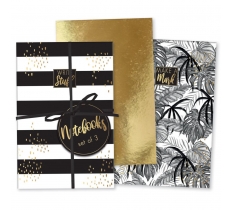 STATIONERY SET OF 3 NOTEBOOKS TROPICAL NOIR