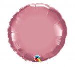Qualatex 18" Round Chrome Mauve Foil
