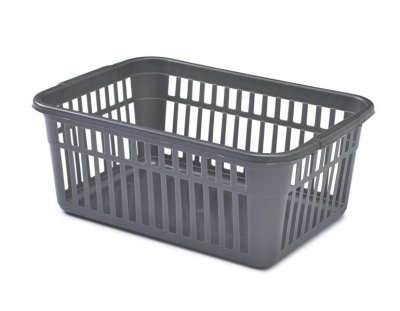 Whitefurze 45cm Handy Basket Silver