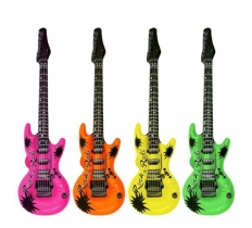 Inflatable Neon Colour Guitar 55cm