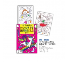 Unicorn Colour By Numbers Book (VAT ZERO)