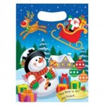 Christmas 24 X 18cm Party Bags X 100 Pack