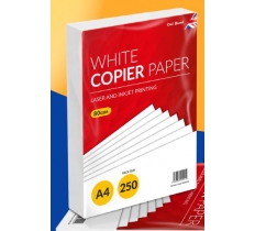 A4 White Copier Paper 250 Sheets Shrink Wrapped