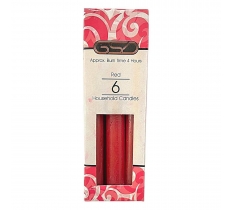 Gsd Red Household Candle 6 Pack