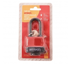 Amtech 40mm Long Shackle Weatherproof Padlock