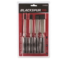 Blackspur 4 Pack Firmer Chisel Set