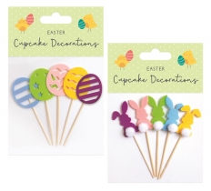 Easter Cupcake Decorations 5 Pack ( Assorted Designs )