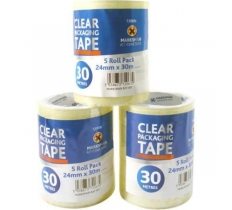Clear Pack aging Tape 5Pc 24mmx30M