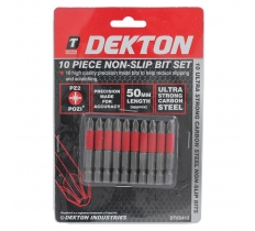 Dekton 10 Pack Non-Slip Bit Set 50mm