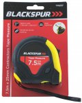 Blackspur 7.5M X 25mm Contractors Dual Blade Tape Measure
