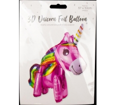 72cm Unicorn 3D Foil Balloon