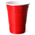 EXTRA VALUE PARTY CUP RED 16 OZ 6 PACK