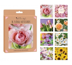 Tallon 8 Floral Note Cards In Keepsake Box