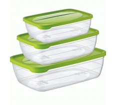 HOBBY 3 PC TREND RECT FOOD SAVER 0.3 - 0.6 - 1.2 LT