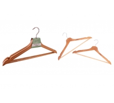 WOODEN COAT HANGERS 2 PACK