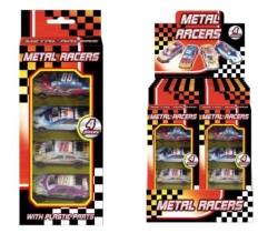 Metal Cars In Hanging Window Box 4 Pack