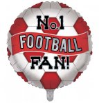 Football Fan Red Balloon 18"