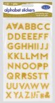 County Gold Alphabet Stickers