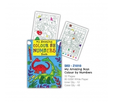 Dinosaur Colour By Numbers Book ( VAT ZERO)