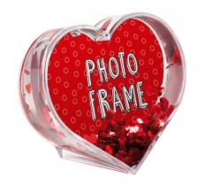 Glitter Heart Photo Frame