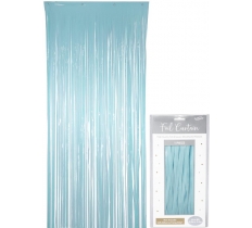 Oaktree Foil Door Curtain 0.90m x 2.40m Pastel Blue