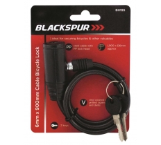 Blackspur 6mm x 900mm Cable Bicycle Lock