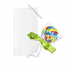 20 Pack Cookie/Lollipop Cello Bags Clear With Twist Ties