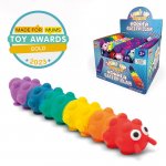 3D Push Pop Suction Caterpillar With Light Fidget Toy