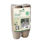 Garden 36 Pack 8cm ( 3In ) Biodegradable Round Peat Pot