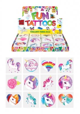 Mini 4cm Unicorn Tattoos X 48 ( 15p Each )