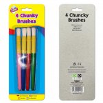 Tallon 4 Chunky Plastic Handle Brushes