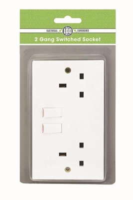 Pifco Double Switched Socket